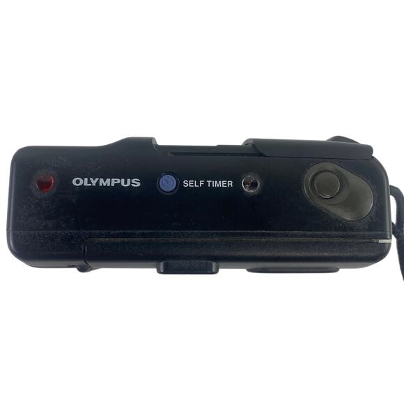 Olympus Am-100 QD Black Point and Shoot Film Camera with Manual Box Case Tested - Picture 3 of 7